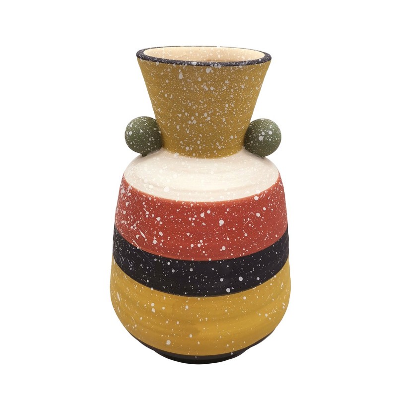 ORIGEN Home Decor Jarrón Jarrones et Portavelas | Vase multicolore - 19x12x12cm