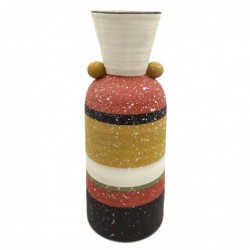 ORIGEN Home Decor Jarrón Jarrones et Portavelas | Vase multicolore - 28x10x10cm