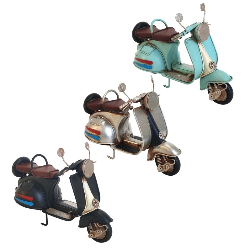 ORIGEN Home Decor Figure Scooter Vespa 3 U Véhicules | Modelisme Véhicules terrestres multicolores - 12x17x8cm