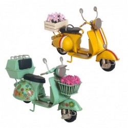 ORIGEN Home Decor Figure Scooter Vespa 2 U Véhicules | Modelisme Véhicules terrestres multicolores - 12x18x8cm