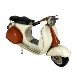 ORIGEN Home Decor Figure Scooter Vespa 2 U Véhicules | Modelism Véhicules terrestres blancs - 16x28x11cm