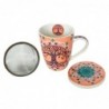 ORIGEN Home Decor Taza Vida 4 Uni. Tasses et navires | Coupe multicolore - 12x12x10cm