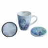 ORIGEN Home Decor Imprimé Cup4 Uni. Tasses et navires | Coupe bleue - 12x12x10cm