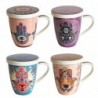 ORIGEN Home Decor Cup Hand of Fatima Tasses et navires | Coupe multicolore - 12x12x10cm