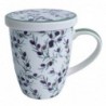 ORIGEN Home Decor Tasses et tasse imprimée en navires | Tasse lilas - 12x12x10cm