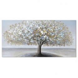 ORIGEN Home Decor Table Pictures | Image argentée rectangulaire - 30x60x3cm