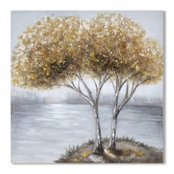 ORIGEN Home Decor Table Pictures | Tableau d'or rectangulaire - 80x80x3cm