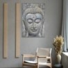 ORIGEN Home Decor Bouddha Pictures | Image gris rectangulaire - 120x80x3cm