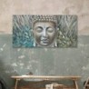 ORIGEN Home Decor Bouddha Pictures | Image gris rectangulaire - 70x140x3cm