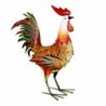 ORIGEN Home Decor Gallo Animal Figure | Figure de poulet orange - 34x15x44cm