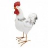 ORIGEN Home Decor Gallo Animal Figure | Figure de chat blanc - 32x18x43cm