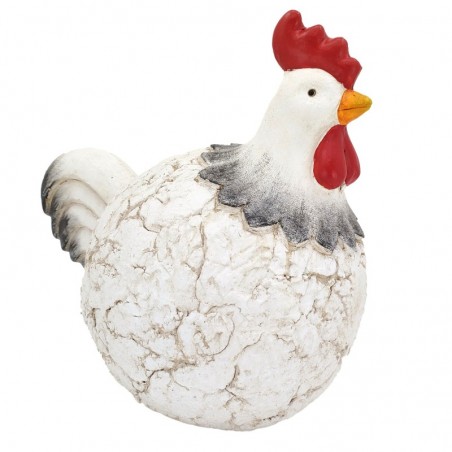 ORIGEN Home Decor Figure Gallina Animaux | Figure du chat blanc - 33x23x29cm