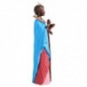 ORIGEN Home Decor Figure africaine africaine et éléphants | Figure africaine bleue - 26x8x7cm