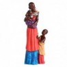 ORIGEN Home Decor Figure africaine africaine et éléphants | Figure africaine rouge - 26x10x7cm