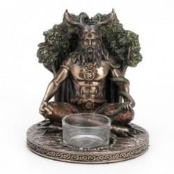 ORIGEN Home Decor Figure Dieu CELTA CERNUNNOS BRONZE | Figure mythologique de l'or - 14x12x12cm