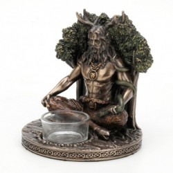 ORIGEN Home Decor Figure Dieu CELTA CERNUNNOS BRONZE | Figure mythologique de l'or - 14x12x12cm