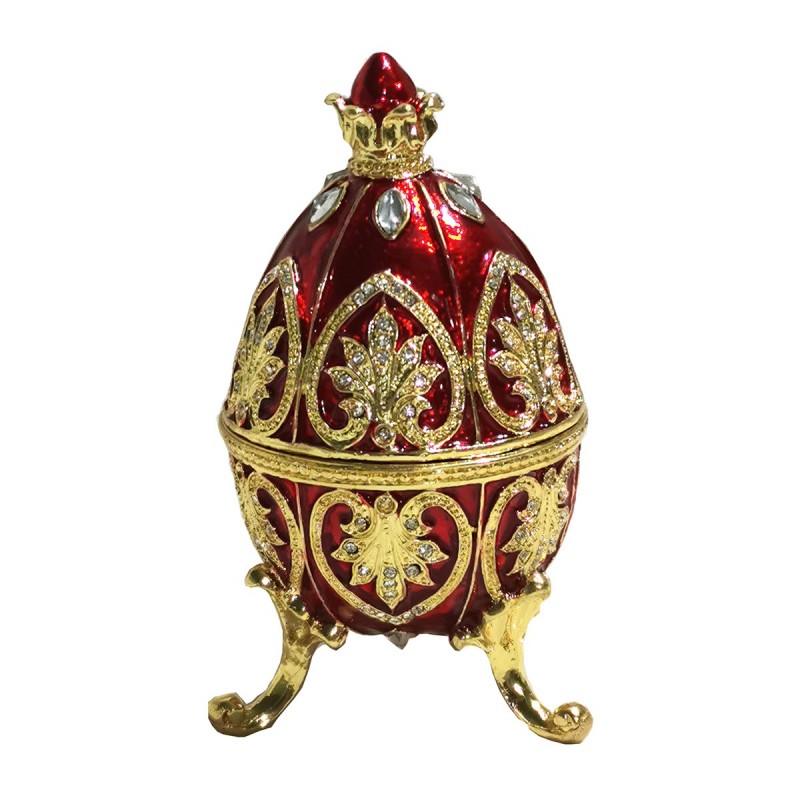 ORIGEN Home Decor Egg Mini -miniaturation Boîte | Figure d'or - 11x6x6cm