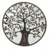 ORIGEN Home Decor Horn Tree Life Mirror Appliques Metal | Appliquer un métal brun rond - 30x30x2cm