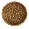 By SIGRIS Plateau rond brun en bois 5 * 35 * 35 cm de plateau