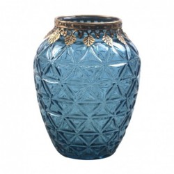 ORIGEN Home Decor Portaela Vases and Holder | Blue Porta - 13x11x11cm