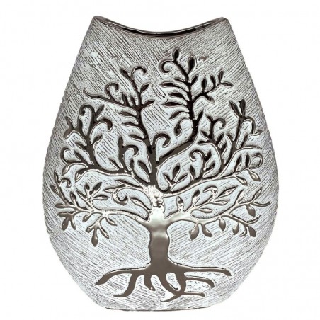 ORIGEN Home Decor Jarrón Decoration Vases and Holder | Vase blanc - 28x23x8cm