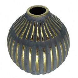 ORIGEN Home Decor Jarrón Decoration Vases and Holder | Vase gris - 15x15x15cm