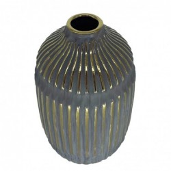 ORIGEN Home Decor Jarrón Decoration Vases and Holder | Vase gris - 23x14x14cm