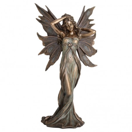 ORIGEN Home Decor Figure Fairy Hand Head Bronze | Figure mythologique de l'or - 25x13x10cm