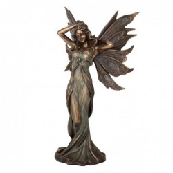 ORIGEN Home Decor Figure Fairy Hand Head Bronze | Figure mythologique de l'or - 25x13x10cm