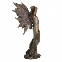 ORIGEN Home Decor Figure Fairy Hand Head Bronze | Figure mythologique de l'or - 25x13x10cm