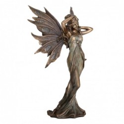 ORIGEN Home Decor Figure Fairy Hand Head Bronze | Figure mythologique de l'or - 25x13x10cm