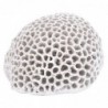 ORIGEN Home Decor Coral Figure Jarrones et Portavelas | Figure marine blanche - 10x15x14cm