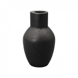 ORIGEN Home Decor Jarrón Jarrones et Portavelas | Vase noir - 24x15x15cm