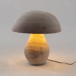 ORIGEN Home Decor SETA lampe lampe | Lampe de bureau beige - 26x24x24cm