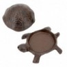 ORIGEN Home Decor Turtle Figure Animaux | Figure de tortue grise - 6x11x9cm