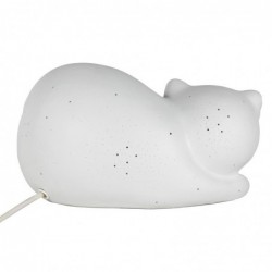 ORIGEN Home Decor Cat Lamps lampe | Lampe de table blanche - 14x25x14cm