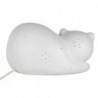 ORIGEN Home Decor Cat Lamps lampe | Lampe de table blanche - 14x25x14cm