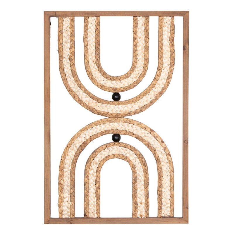 ORIGEN Home Decor Cuado Wall Plaques en bois | Plaque en bois brun - 60x40x3cm