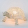 ORIGEN Home Decor Tortuga lampe lampe | Lampe de table beige - 18x36x23cm