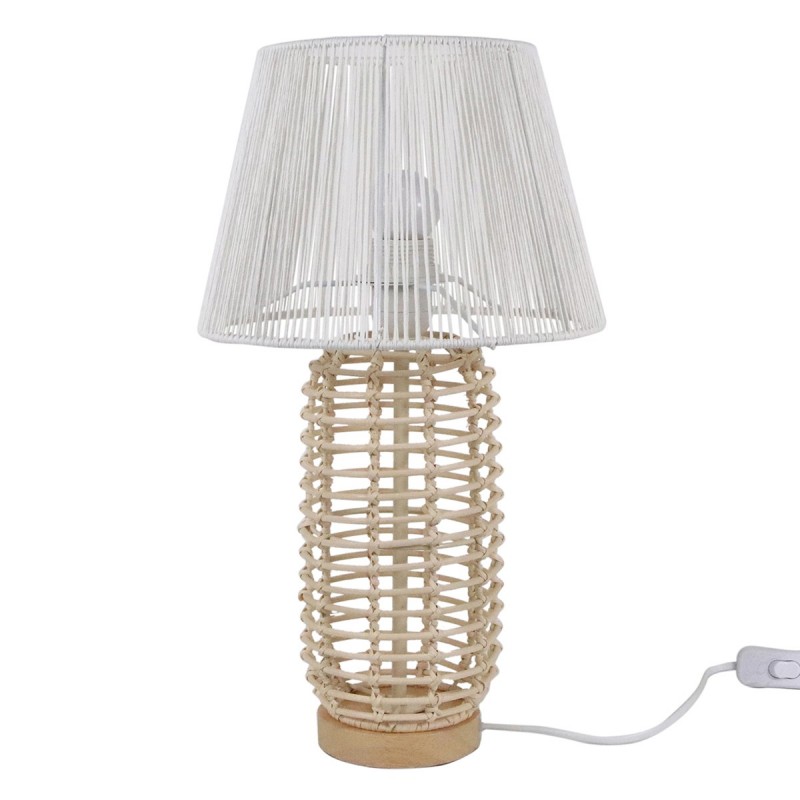 ORIGEN Home Decor Lampe lampas | Lampe de bureau beige - 42x24x24cm