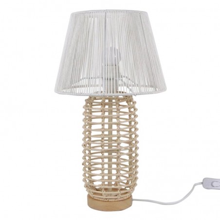 ORIGEN Home Decor Lampe lampas | Lampe de bureau beige - 42x24x24cm