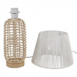 ORIGEN Home Decor Lampe lampas | Lampe de bureau beige - 42x24x24cm