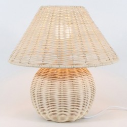 ORIGEN Home Decor Lampe lampas | Lampe de bureau beige - 31x30x30cm