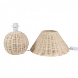 ORIGEN Home Decor Lampe lampas | Lampe de bureau beige - 31x30x30cm