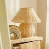 ORIGEN Home Decor Lampe lampas | Lampe de bureau beige - 31x30x30cm