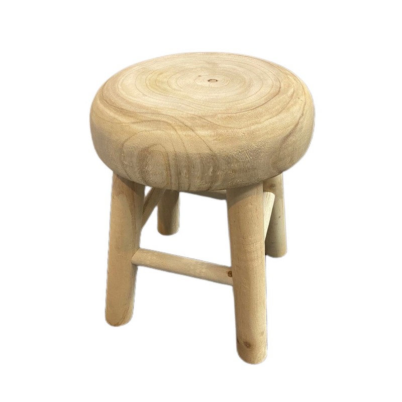 ORIGEN Home Decor Sool Paulonia Mueble Auxiliary | Tabouret brun - 41x30x30cm