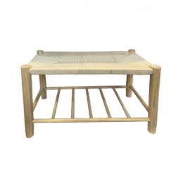 ORIGEN Home Decor Wooden Bank of Paulonia Mueble Auxiliary | Banquet d'or - 44x59x30cm