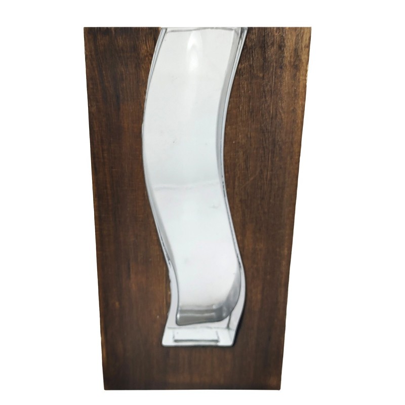 ORIGEN Home Decor Jarrón Jarrones et Portavelas | Vase transparent - 30x16x5cm