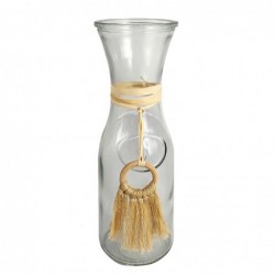 ORIGEN Home Decor Jarrón Jarrones et Portavelas | Vase transparent - 27x10x10cm