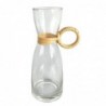 ORIGEN Home Decor Jarrón Jarrones et Portavelas | Vase transparent - 26x12x10cm